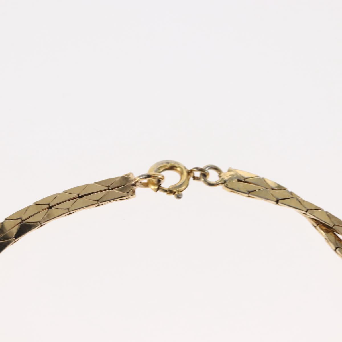 Christian Dior Necklace metal 2Set Silver Gold Auth 142064