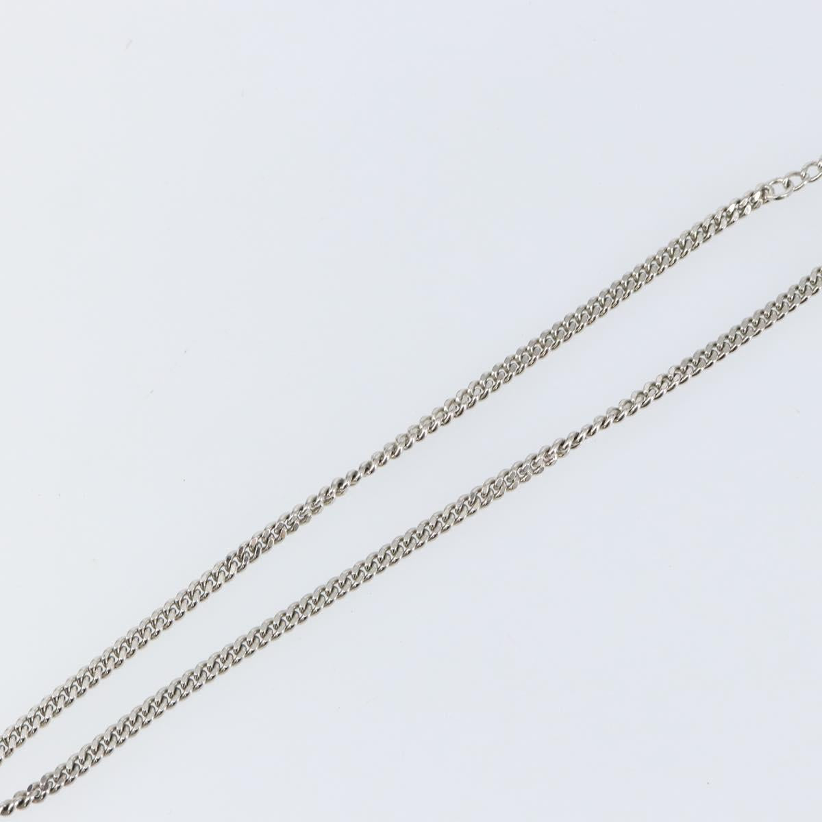 Christian Dior Necklace metal Silver Auth 142065