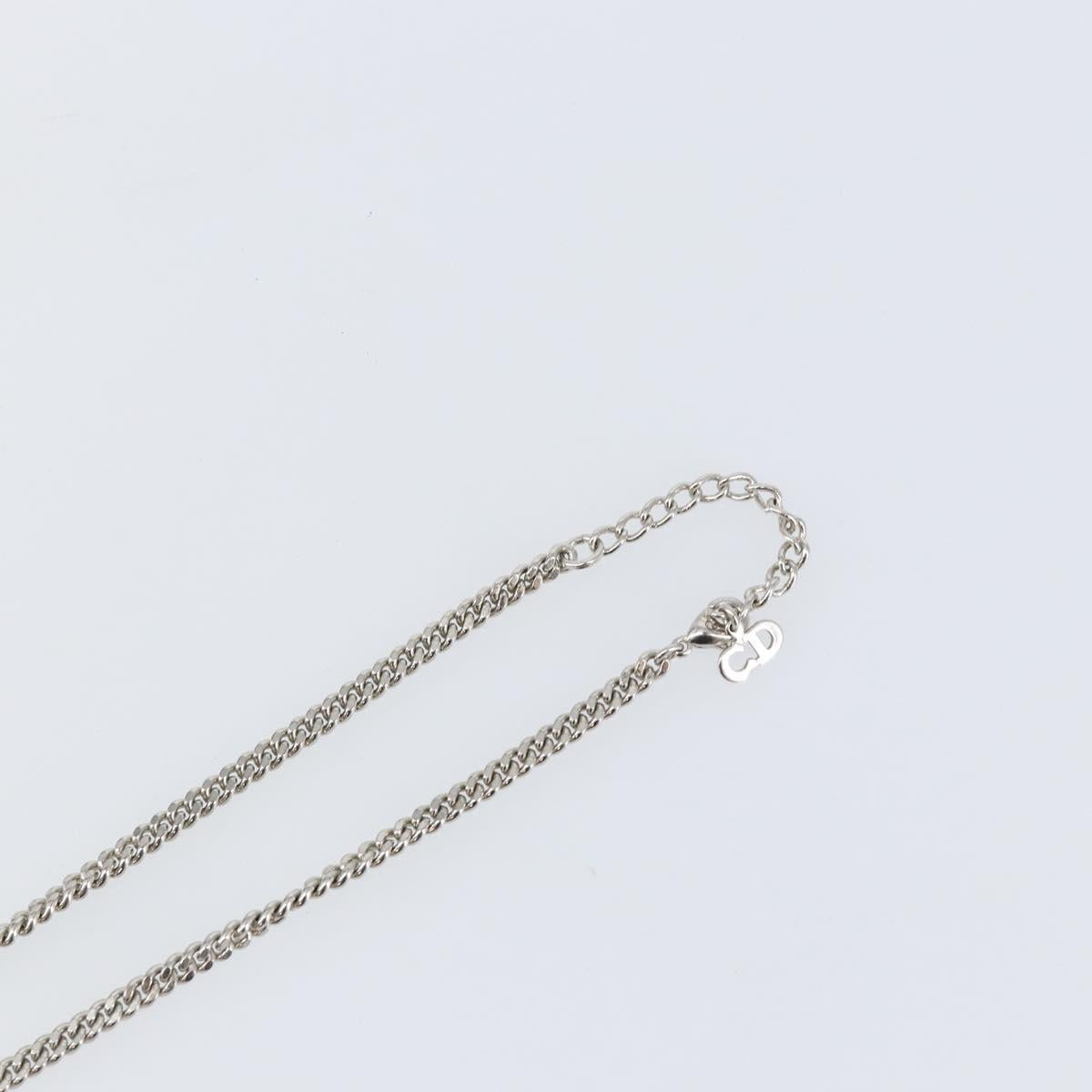 Christian Dior Necklace metal Silver Auth 142065