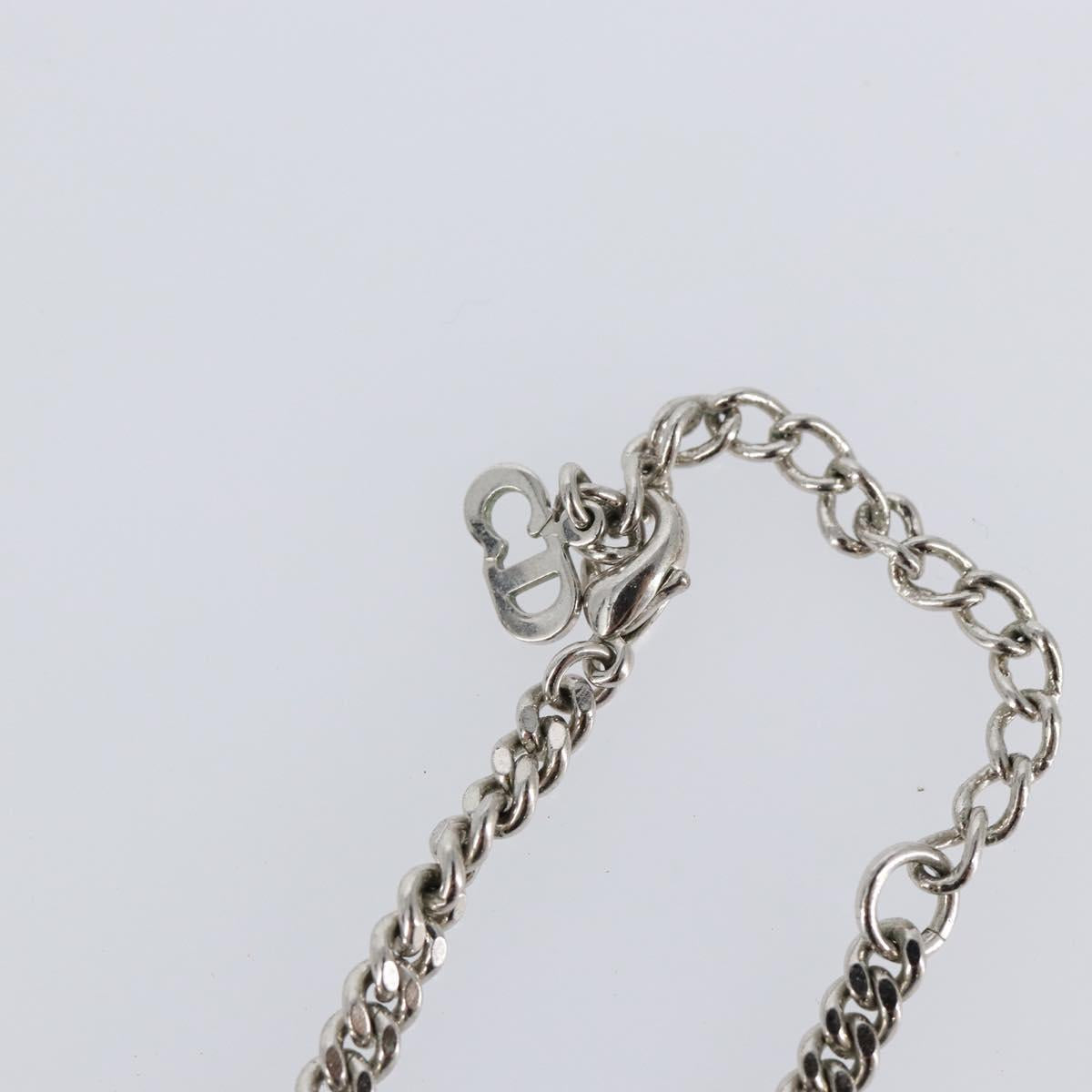 Christian Dior Necklace metal Silver Auth 142065