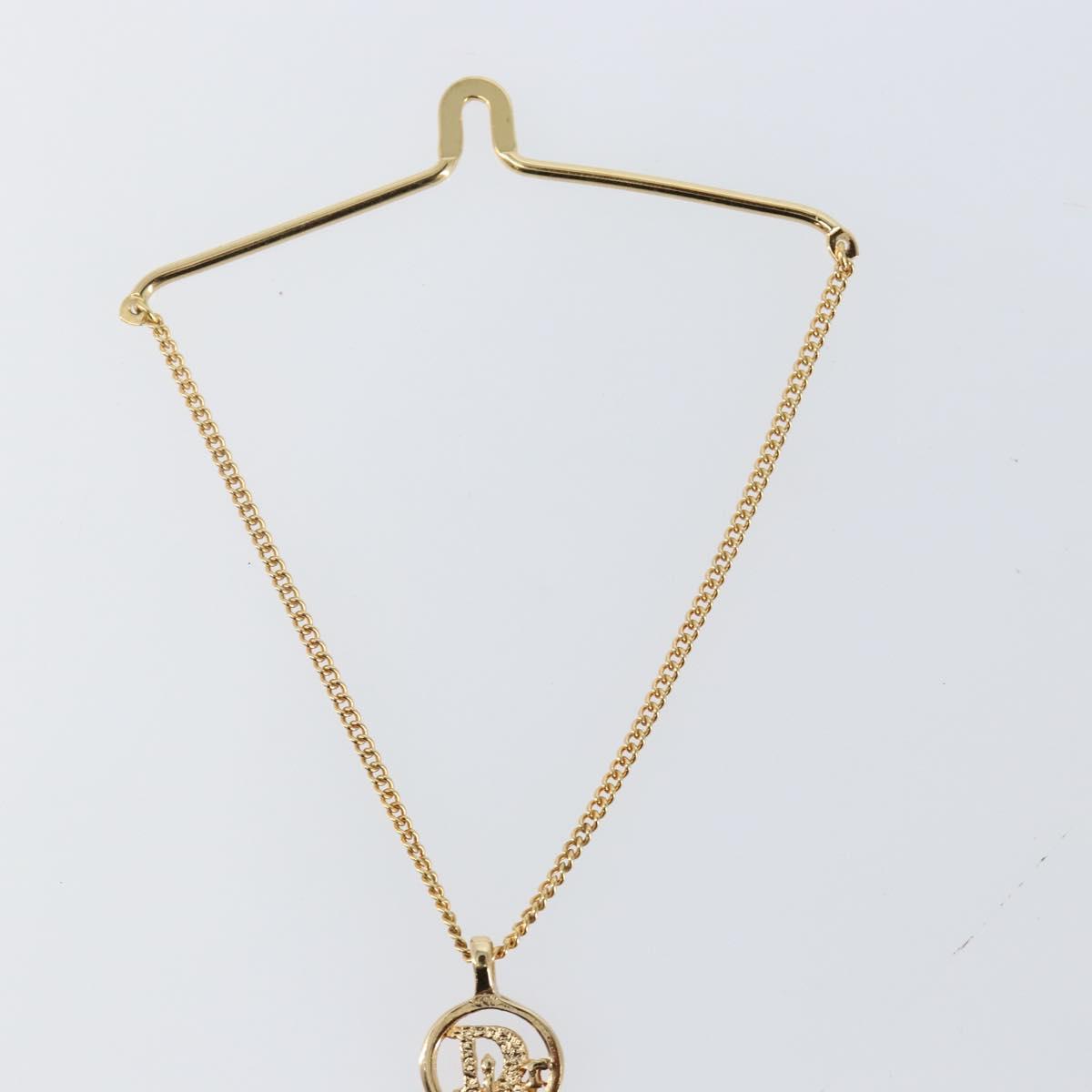 Christian Dior Necktie Chain metal Gold Auth 142066