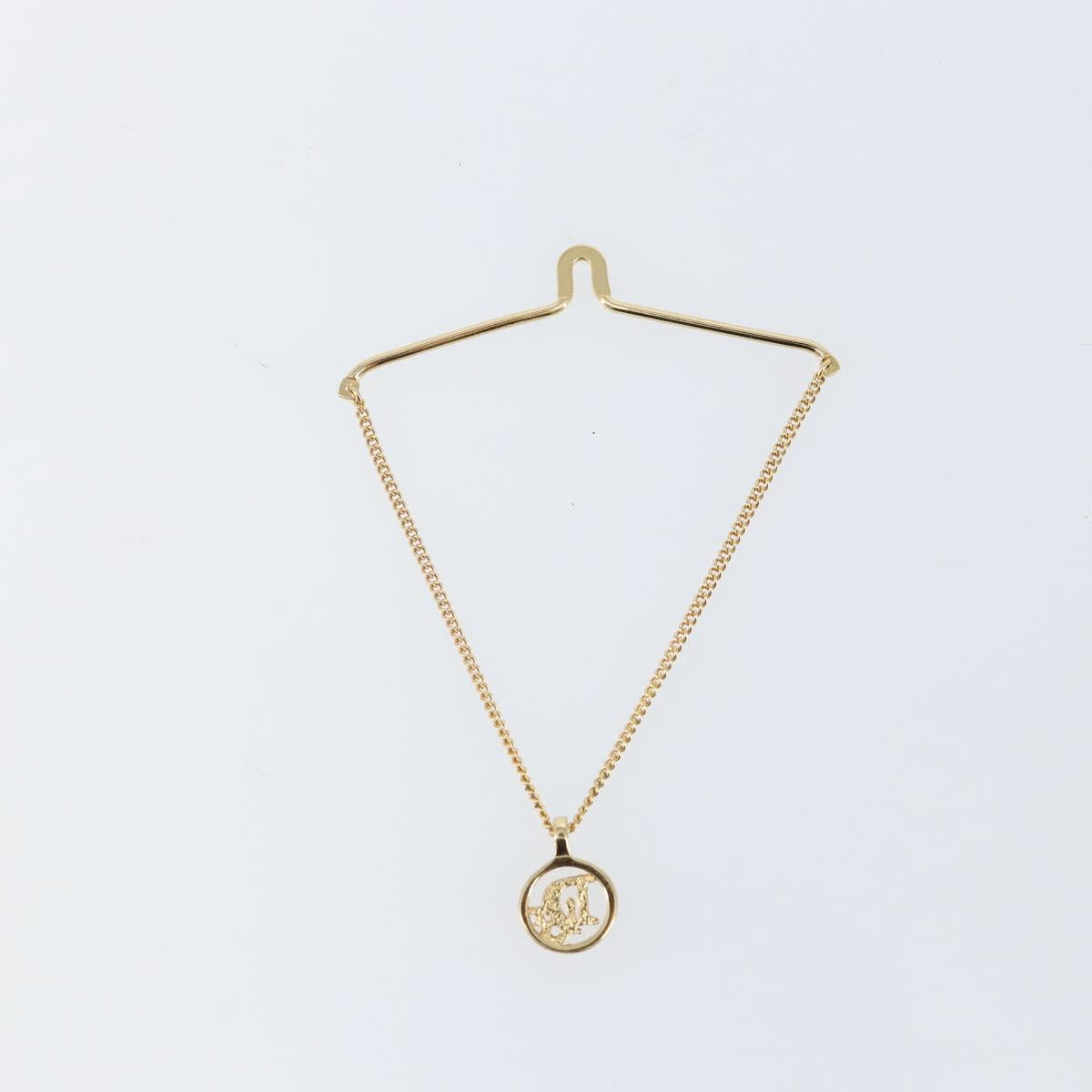 Christian Dior Necktie Chain metal Gold Auth 142066