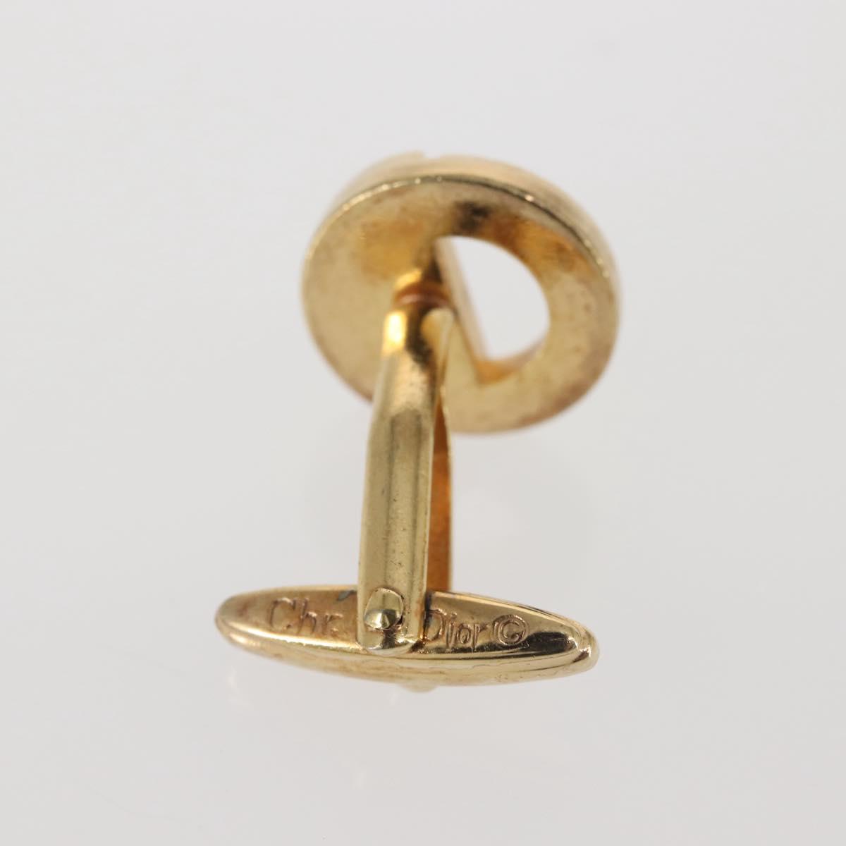 Christian Dior Cuffs & Tie Tack Pins metal Gold Auth 142069