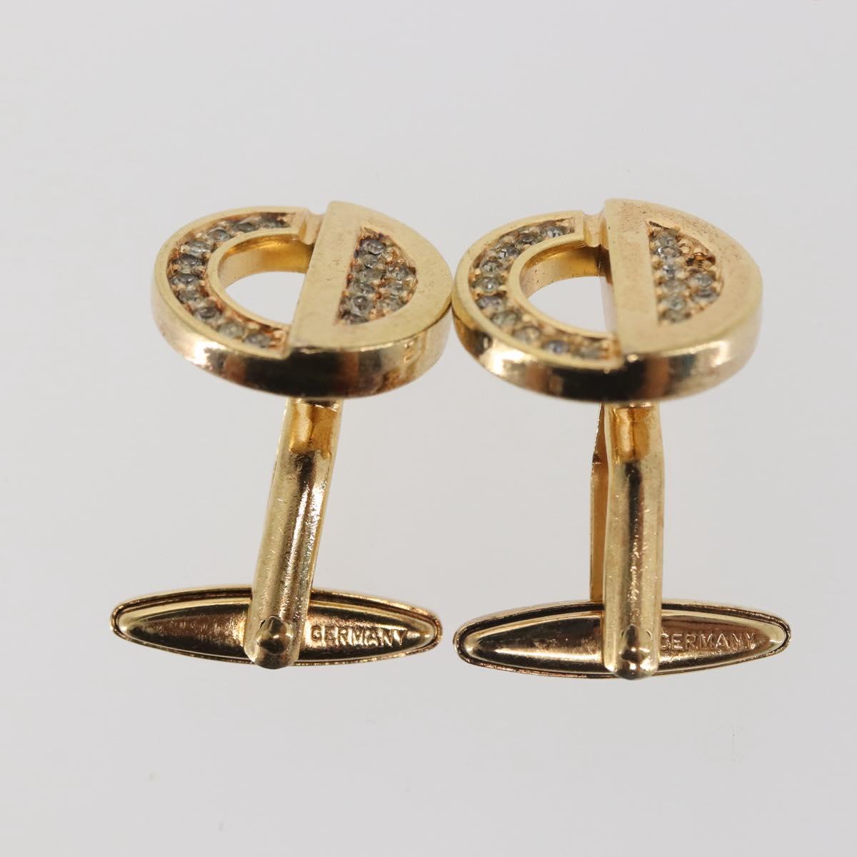 Christian Dior Cuffs & Tie Tack Pins metal Gold Auth 142069