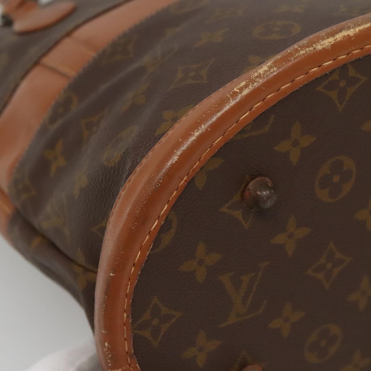LOUIS VUITTON Monogram Bucket GM Shoulder Bag USA limited T42236 LV Auth 142076