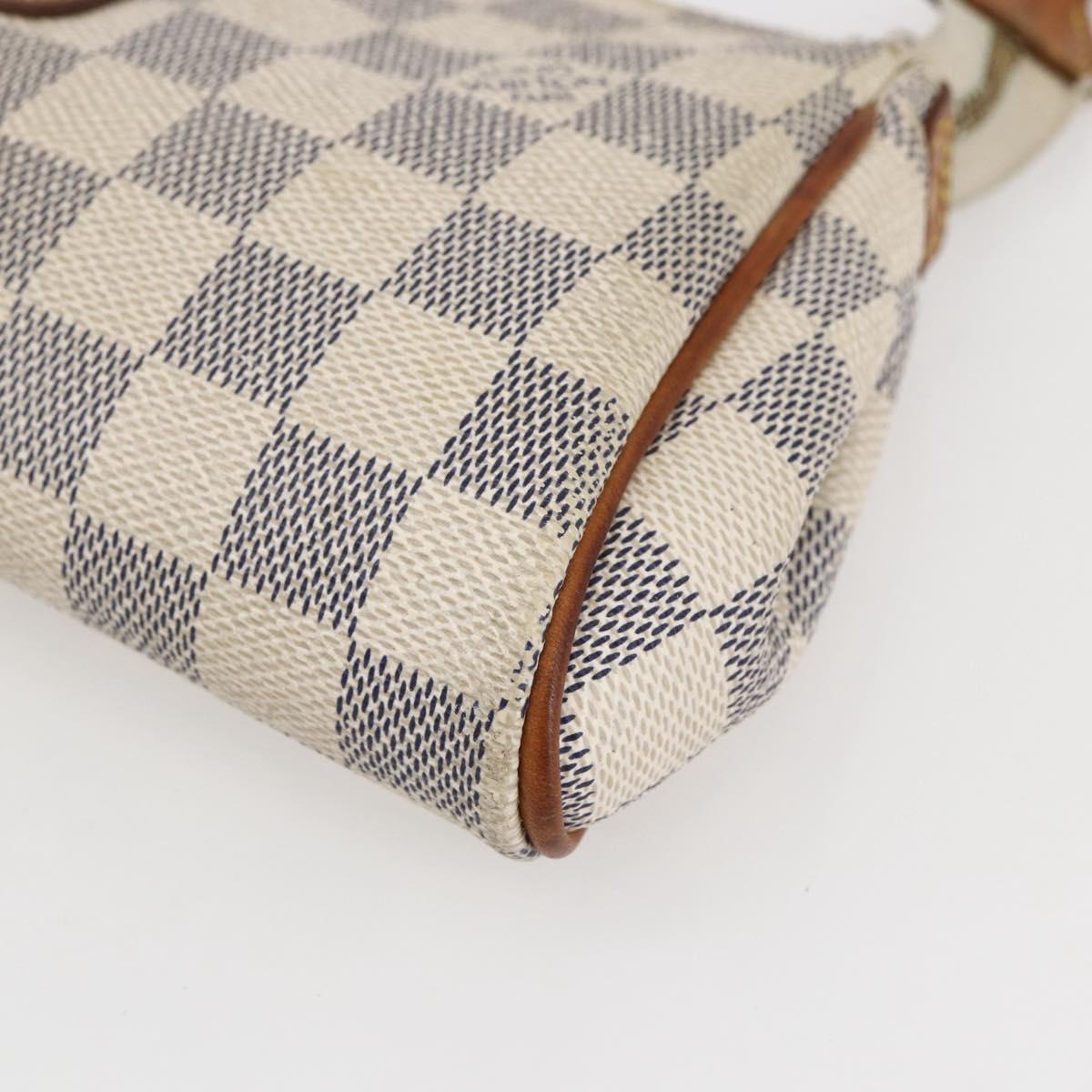LOUIS VUITTON Damier Azur Eva Shoulder Bag 2way N55214 LV Auth 142092