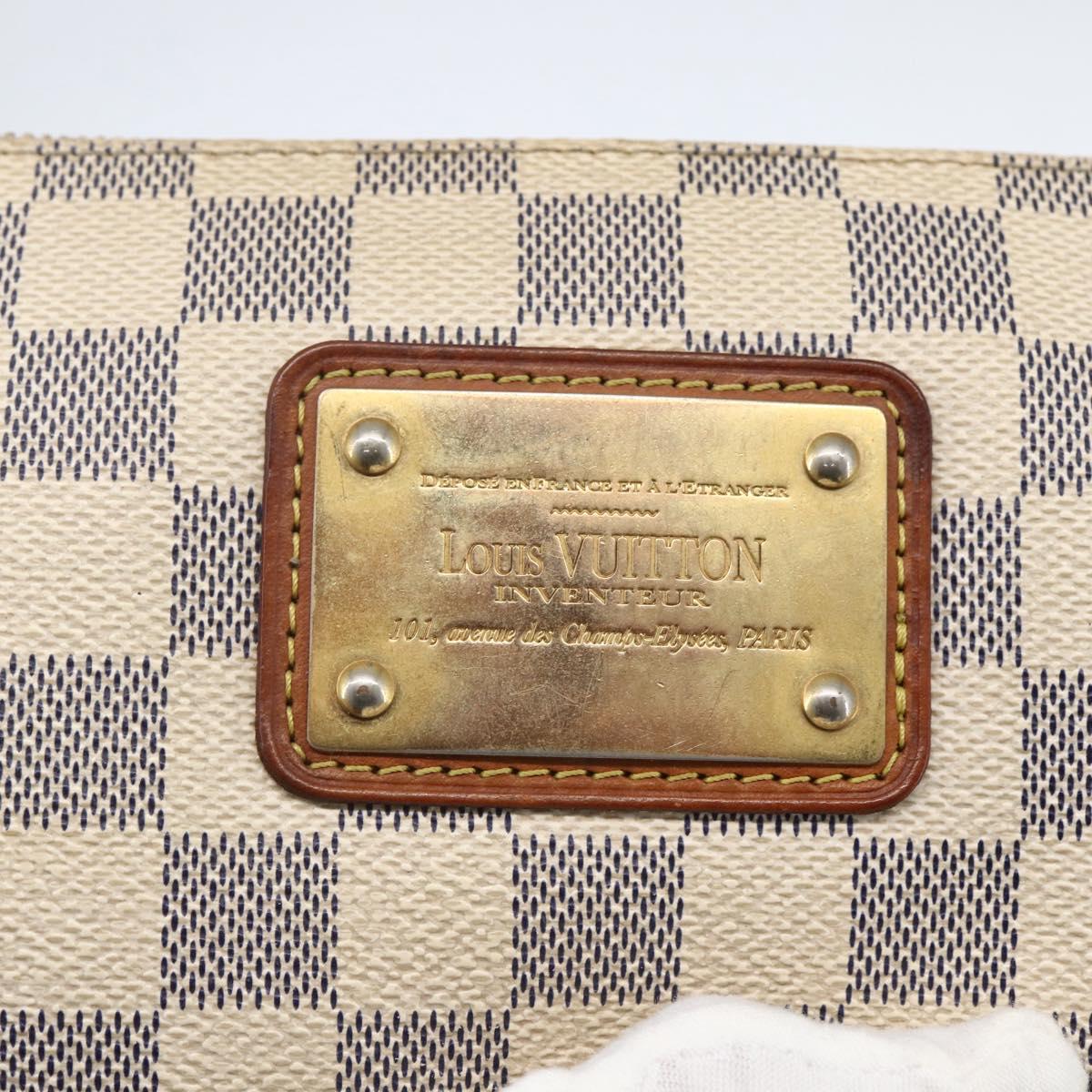 LOUIS VUITTON Damier Azur Eva Shoulder Bag 2way N55214 LV Auth 142092