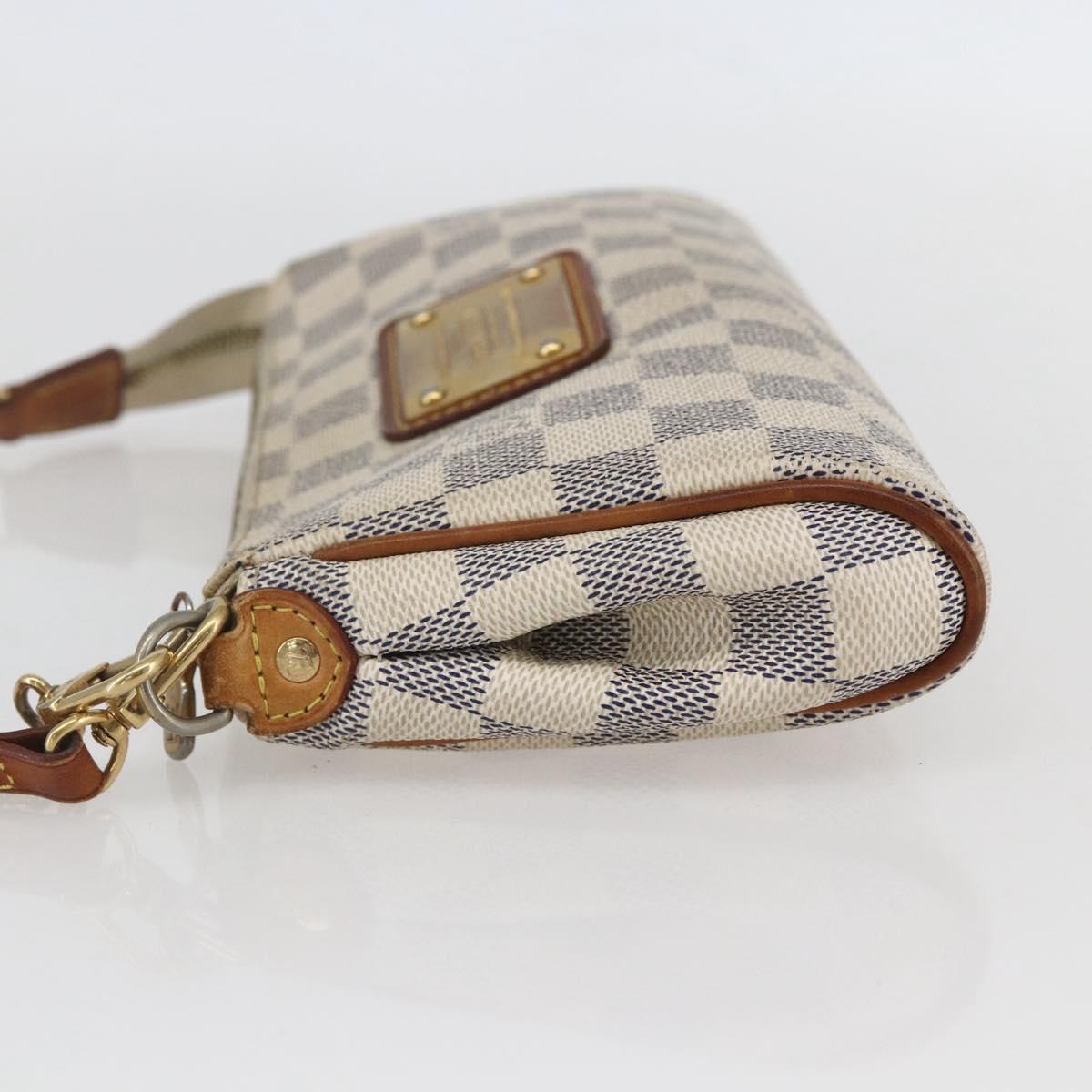 LOUIS VUITTON Damier Azur Eva Shoulder Bag 2way N55214 LV Auth 142092