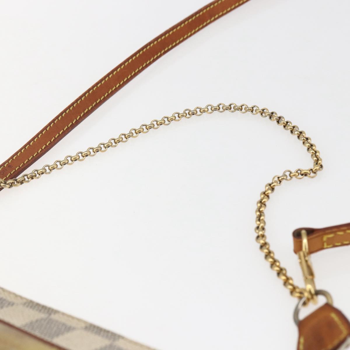 LOUIS VUITTON Damier Azur Eva Shoulder Bag 2way N55214 LV Auth 142092