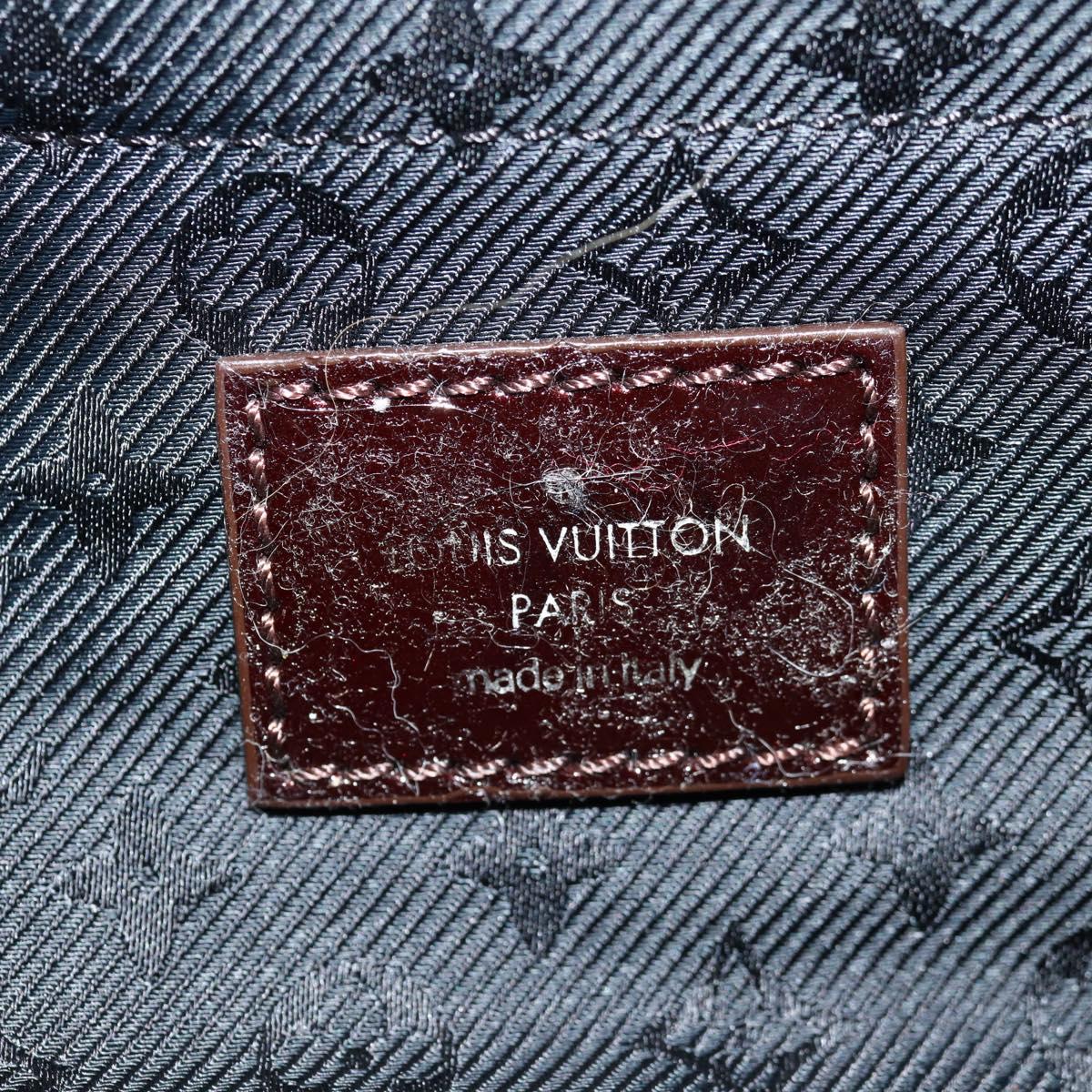 LOUIS VUITTON Monogram Satin Pochette Devi MM Bag Purple M93197 Auth 142093SAM