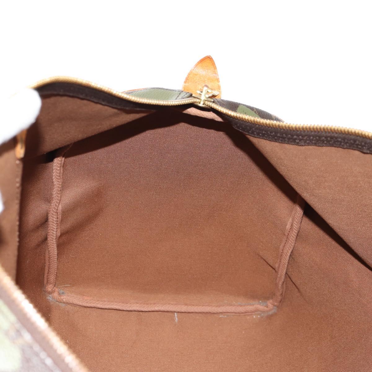 LOUIS VUITTON Monogram Graffiti Keepall 50 Boston Bag Khaki M92196 Auth 142094V