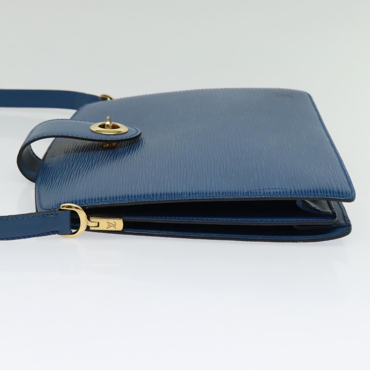LOUIS VUITTON Epi Capuchin Shoulder Bag Blue M52345 LV Auth 142131