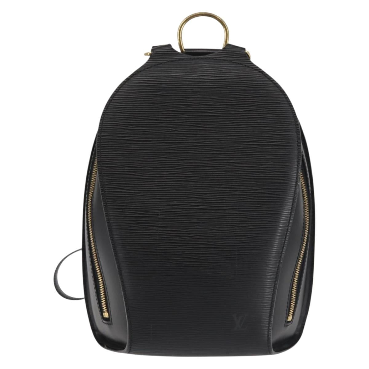 LOUIS VUITTON Epi Mabillon Backpack Black M52232 LV Auth 142147