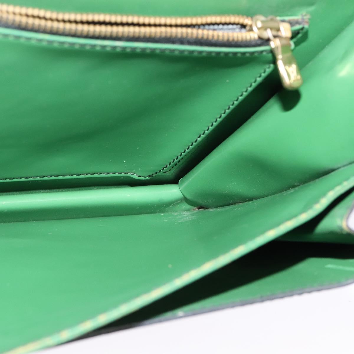 LOUIS VUITTON Epi Free Run Shoulder Bag Green Black M52414 LV Auth 142173