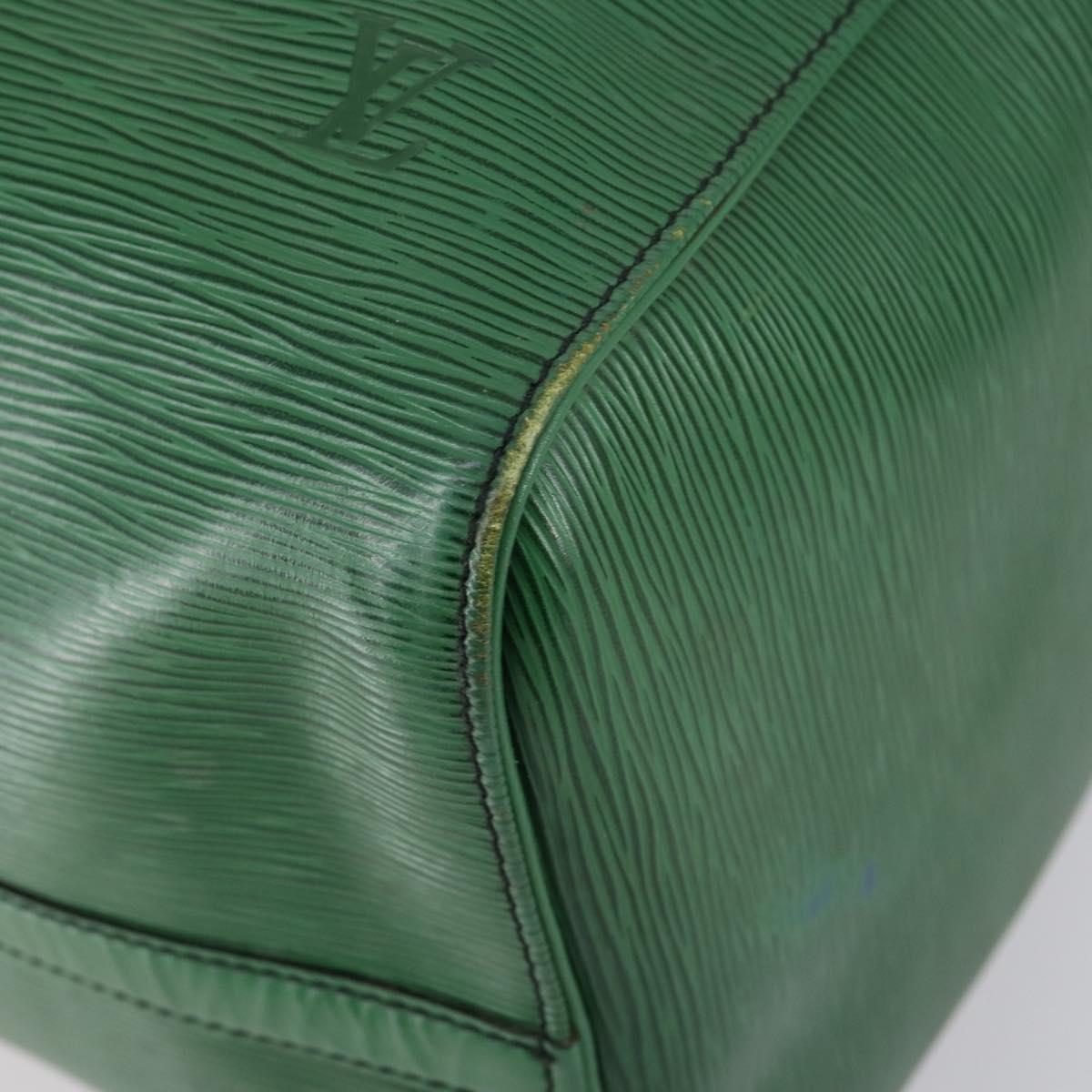 LOUIS VUITTON Epi Keepall 55 Boston Bag Green M42954 LV Auth 142175