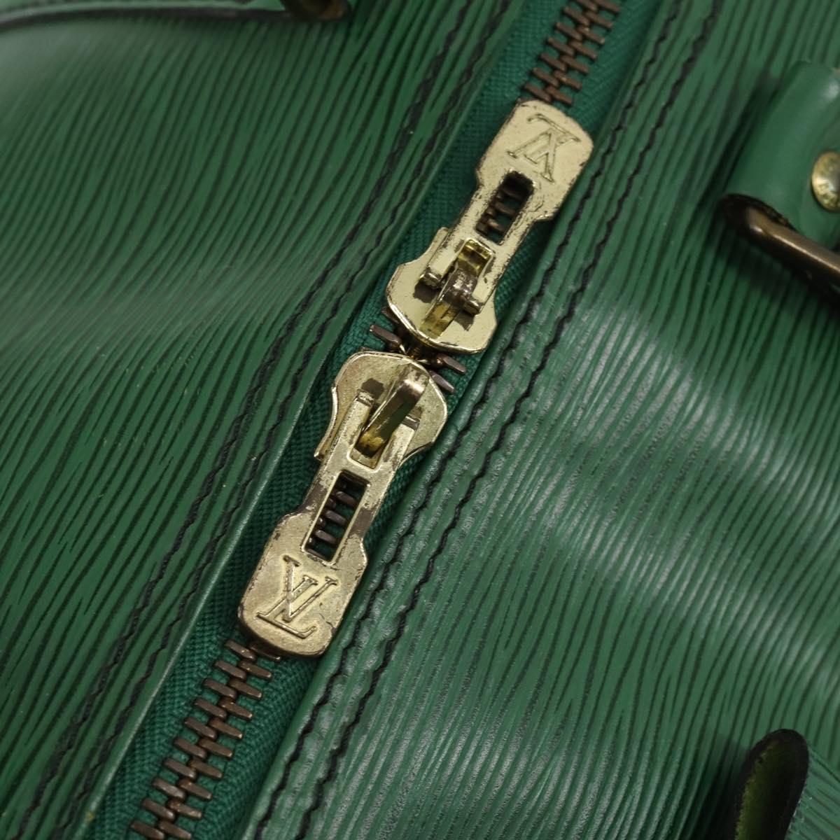 LOUIS VUITTON Epi Keepall 55 Boston Bag Green M42954 LV Auth 142175