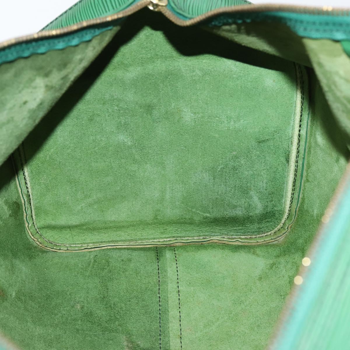 LOUIS VUITTON Epi Keepall 55 Boston Bag Green M42954 LV Auth 142175