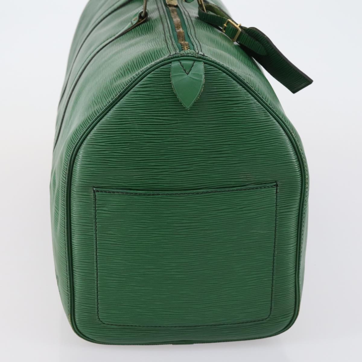 LOUIS VUITTON Epi Keepall 55 Boston Bag Green M42954 LV Auth 142175