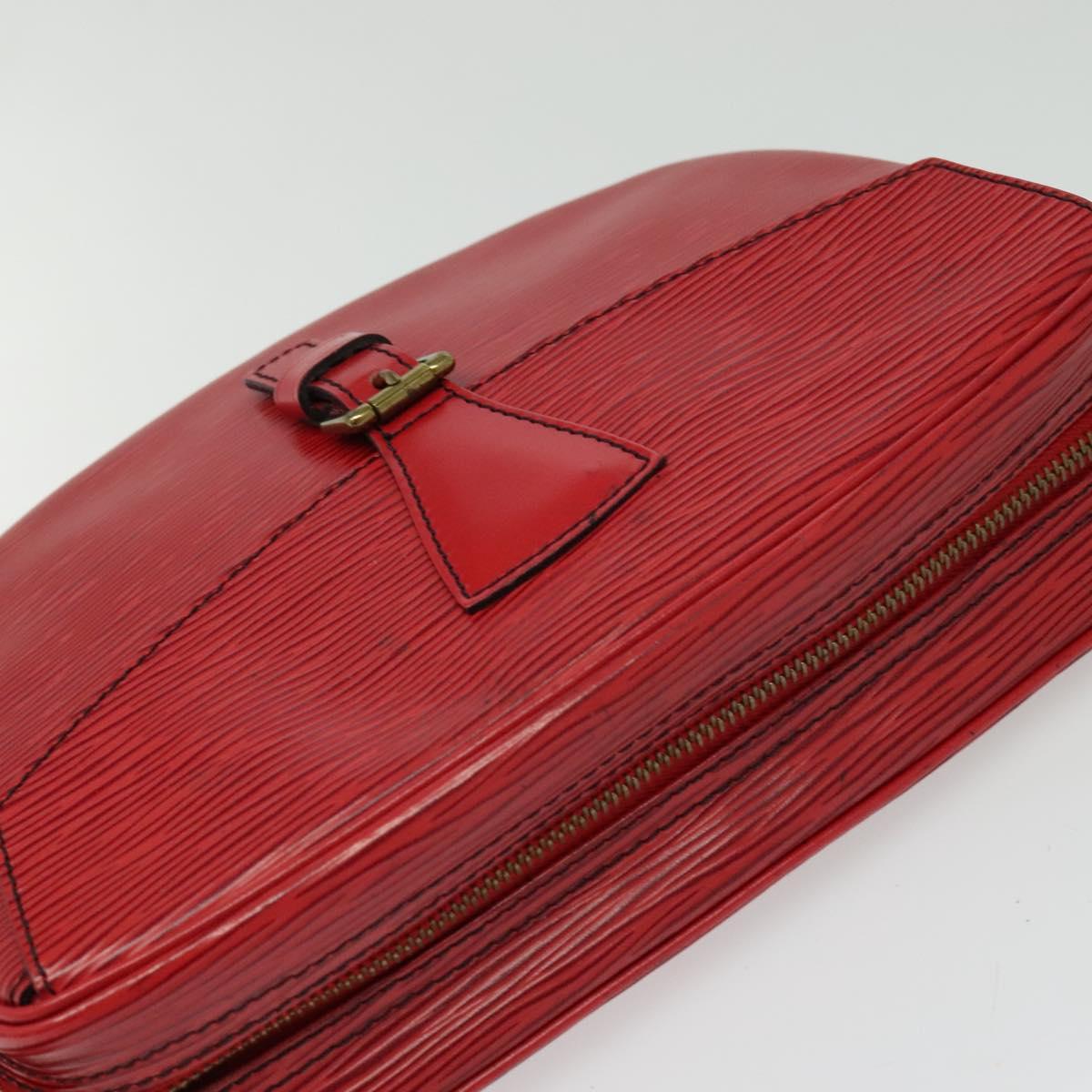 LOUIS VUITTON Epi Jeune Fille MM Shoulder Bag Red M52157 LV Auth 142186