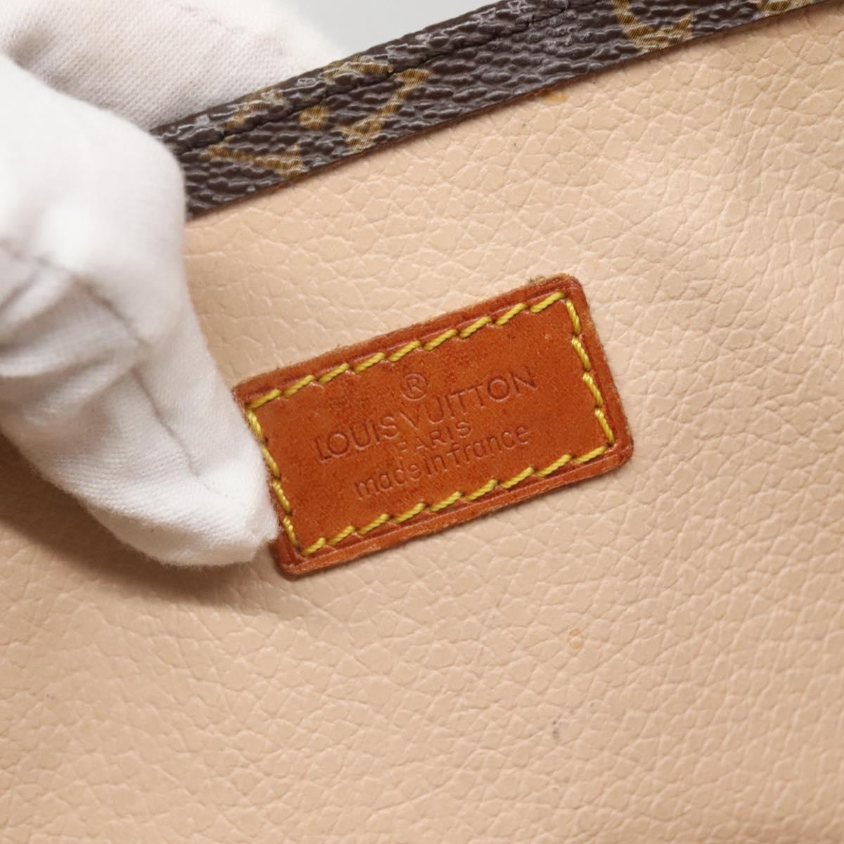 LOUIS VUITTON Monogram Sac Plat Hand Bag M51140 LV Auth 142198
