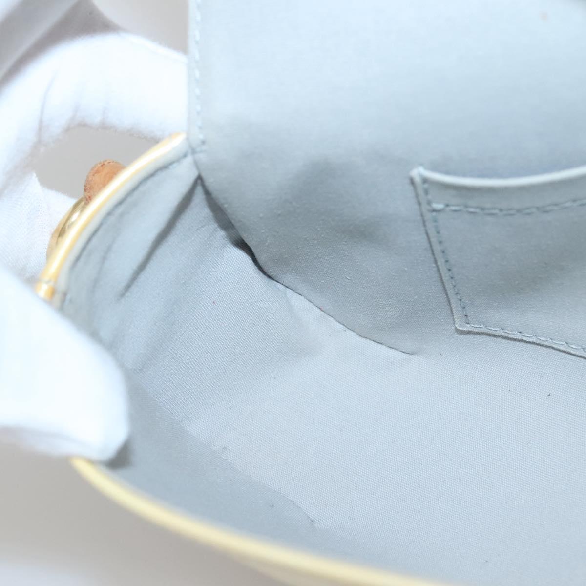 LOUIS VUITTON Monogram Vernis Malibu Street Bag Perle M91507 LV Auth 142214