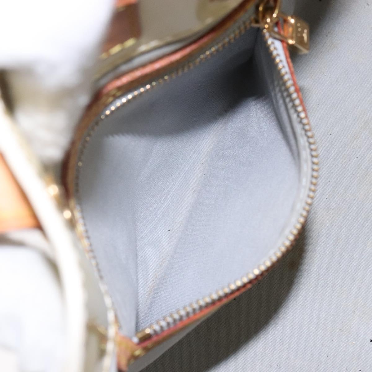 LOUIS VUITTON Monogram Vernis Reade PM Hand Bag Perle M91336 LV Auth 142216