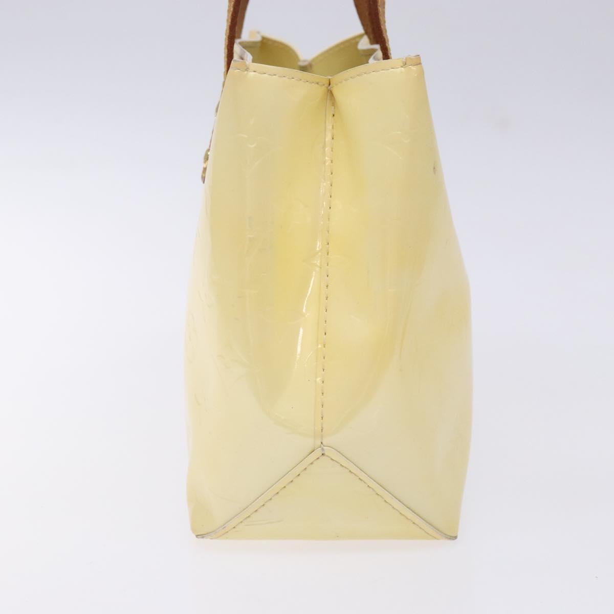 LOUIS VUITTON Monogram Vernis Reade PM Hand Bag Perle M91336 LV Auth 142216