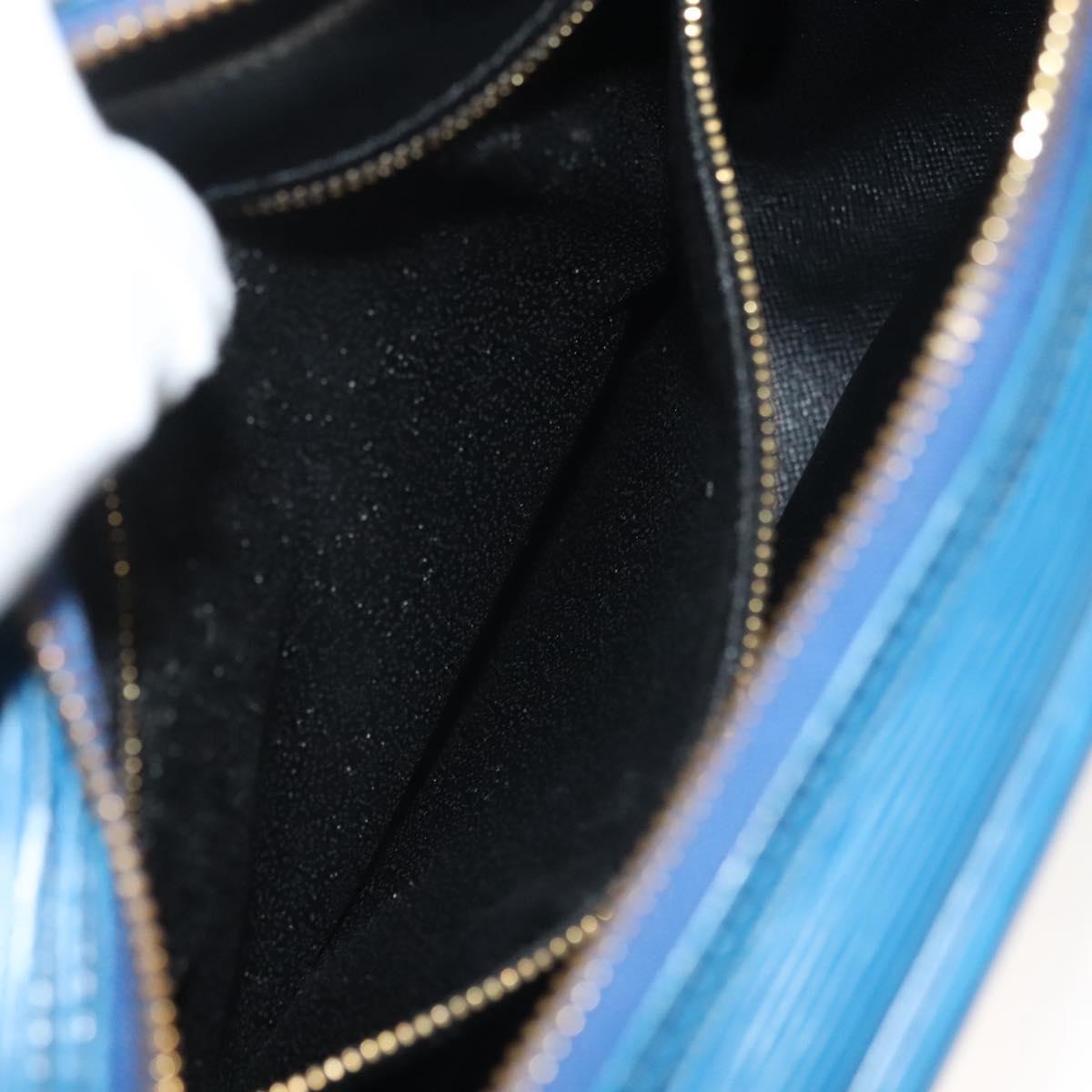 LOUIS VUITTON Epi June Feuille Shoulder Bag Blue M52155 LV Auth 142219