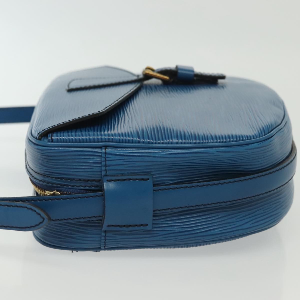 LOUIS VUITTON Epi June Feuille Shoulder Bag Blue M52155 LV Auth 142219