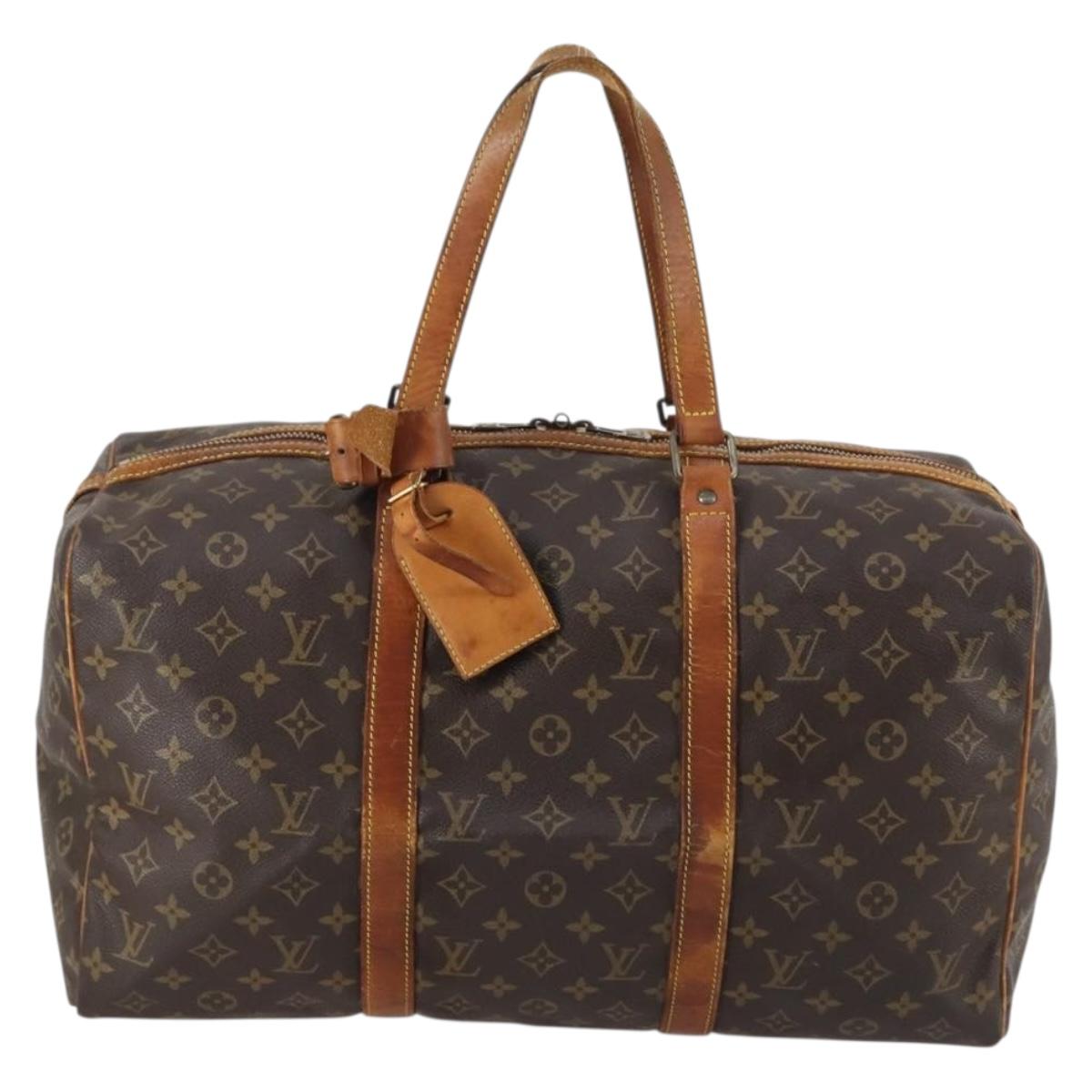 LOUIS VUITTON Monogram Sac Souple 45 Boston Bag M41624 LV Auth 142224