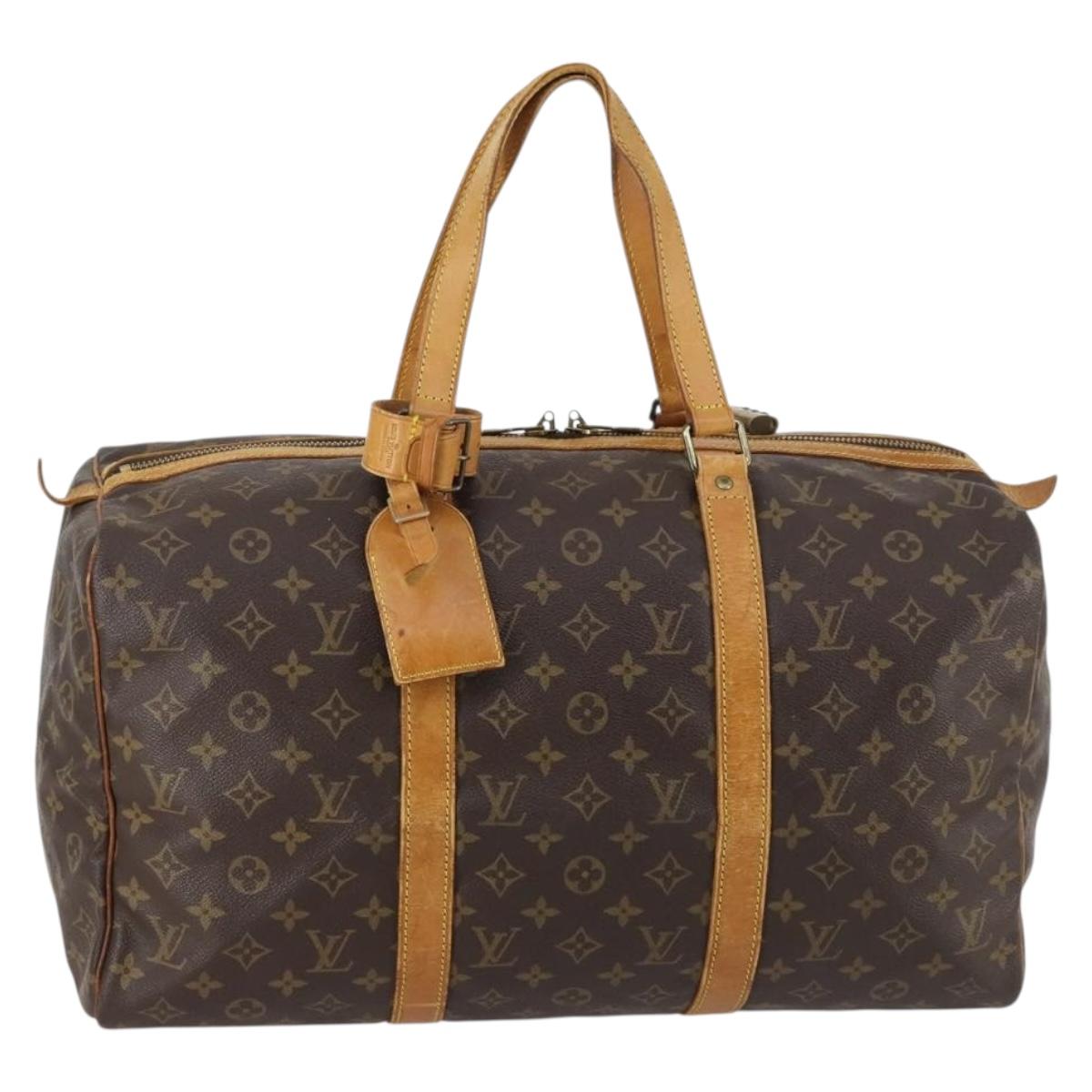 LOUIS VUITTON Monogram Sac Souple 45 Boston Bag M41624 LV Auth 142225