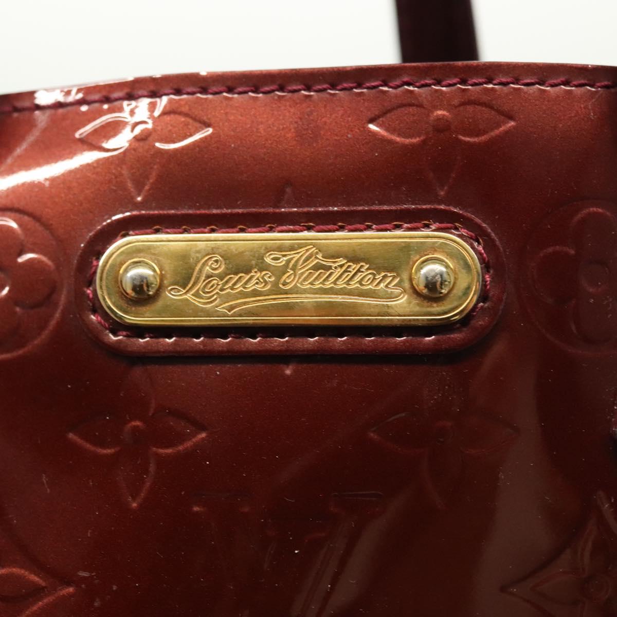 LOUIS VUITTON Monogram Vernis Wilshire PM Bag Rouge Favist M91644 LV Auth 142226