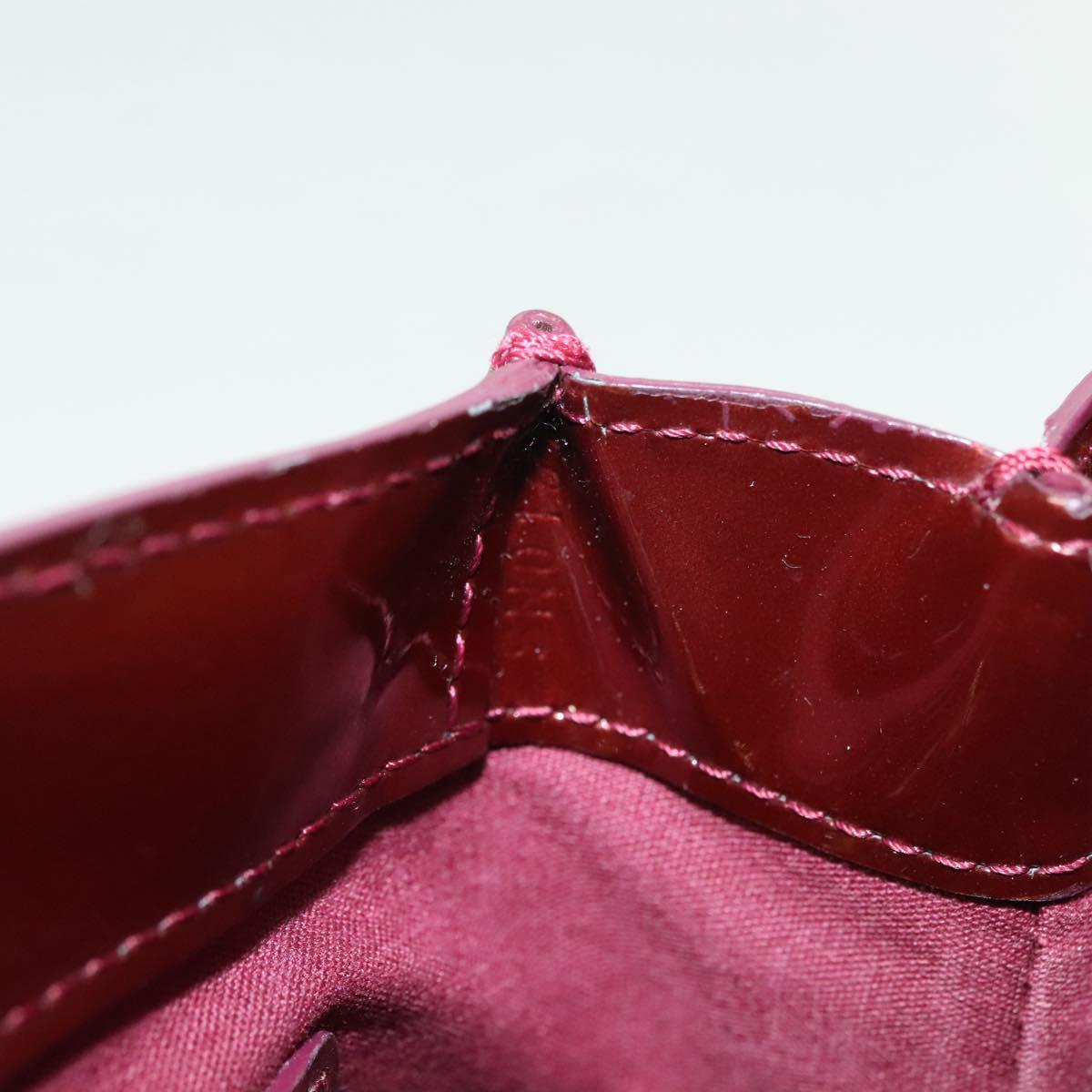 LOUIS VUITTON Monogram Vernis Wilshire PM Bag Rouge Favist M91644 LV Auth 142226