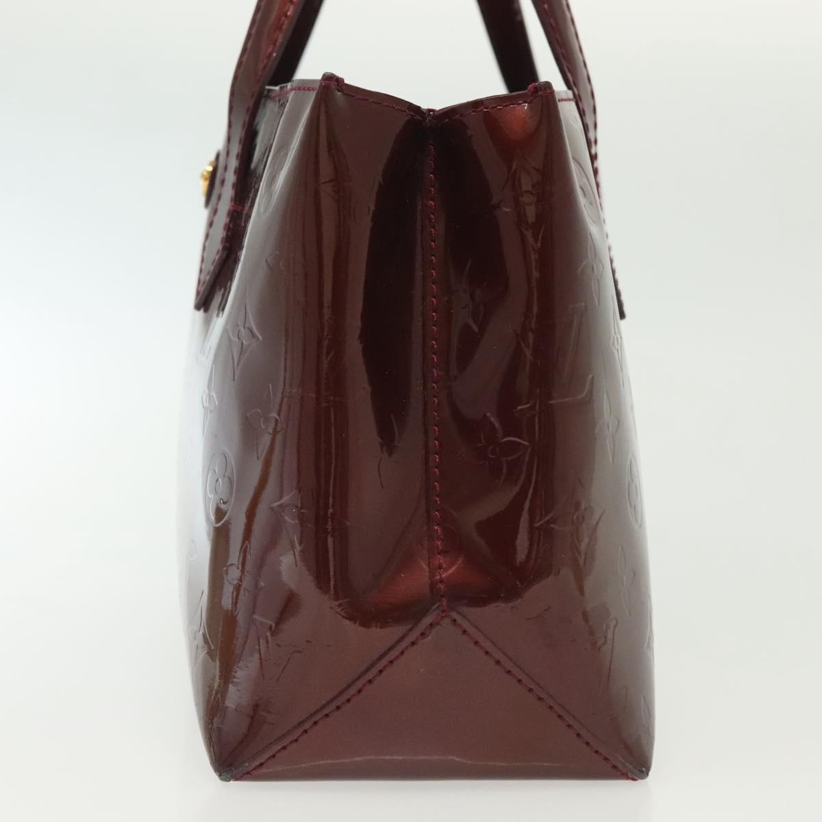 LOUIS VUITTON Monogram Vernis Wilshire PM Bag Rouge Favist M91644 LV Auth 142226