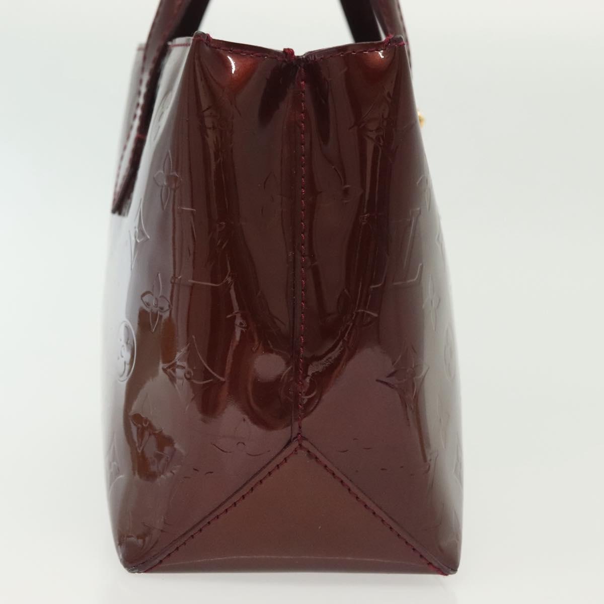 LOUIS VUITTON Monogram Vernis Wilshire PM Bag Rouge Favist M91644 LV Auth 142226