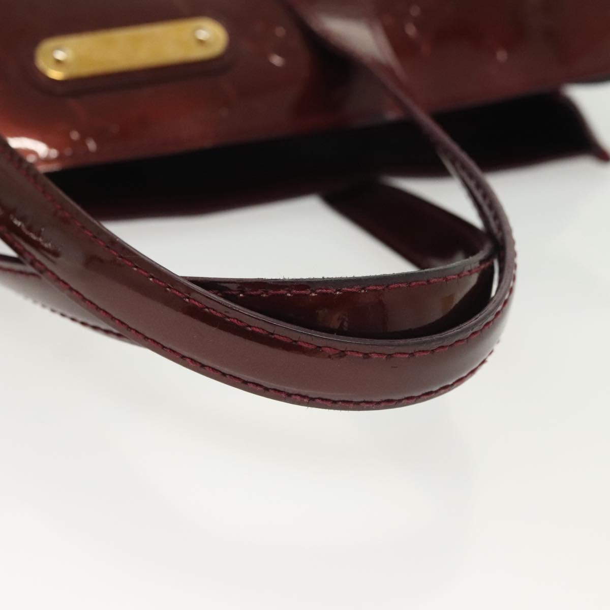 LOUIS VUITTON Monogram Vernis Wilshire PM Bag Rouge Favist M91644 LV Auth 142226