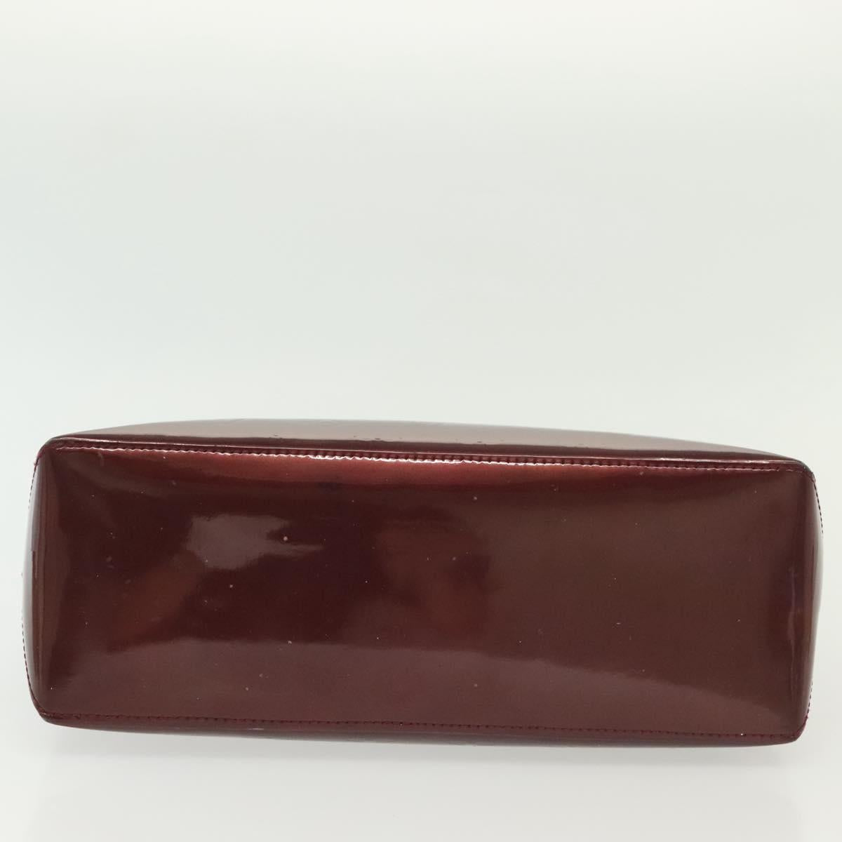 LOUIS VUITTON Monogram Vernis Wilshire PM Bag Rouge Favist M91644 LV Auth 142226