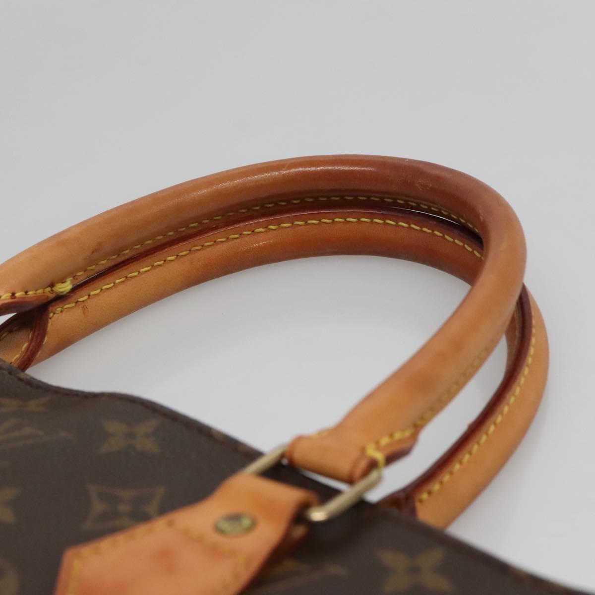 LOUIS VUITTON Monogram Sac Plat Hand Bag M51140 LV Auth 142230