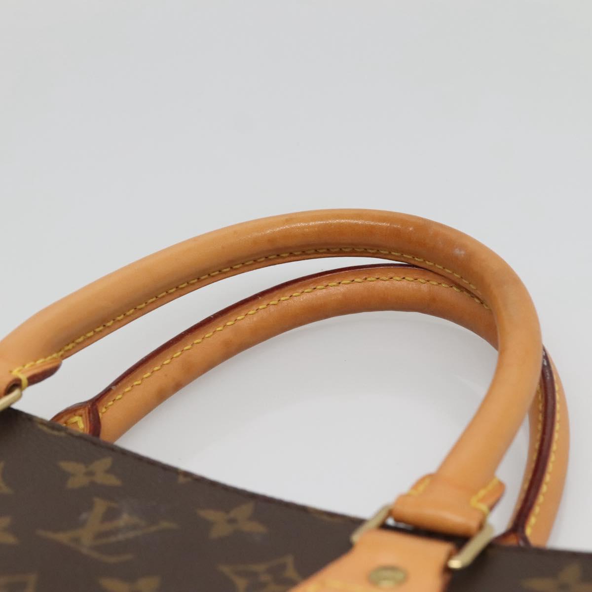 LOUIS VUITTON Monogram Sac Plat Hand Bag M51140 LV Auth 142231