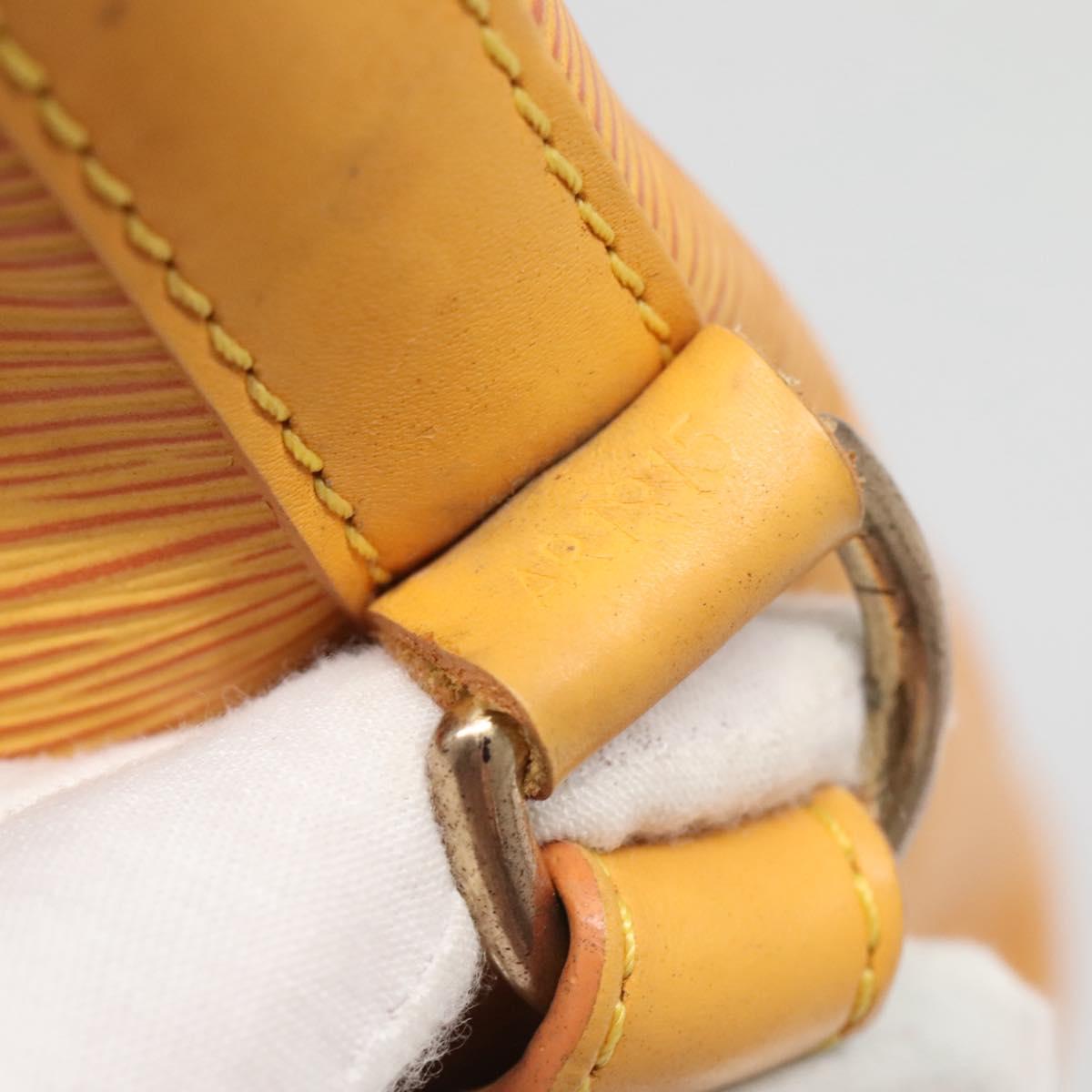 LOUIS VUITTON Epi Petit Noe Shoulder Bag Yellow M44109 LV Auth 142254