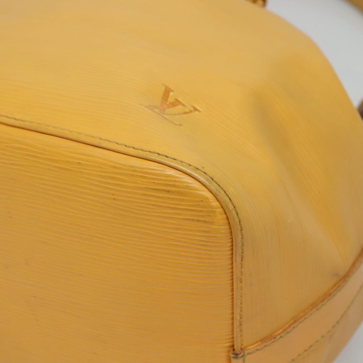 LOUIS VUITTON Epi Petit Noe Shoulder Bag Yellow M44109 LV Auth 142255