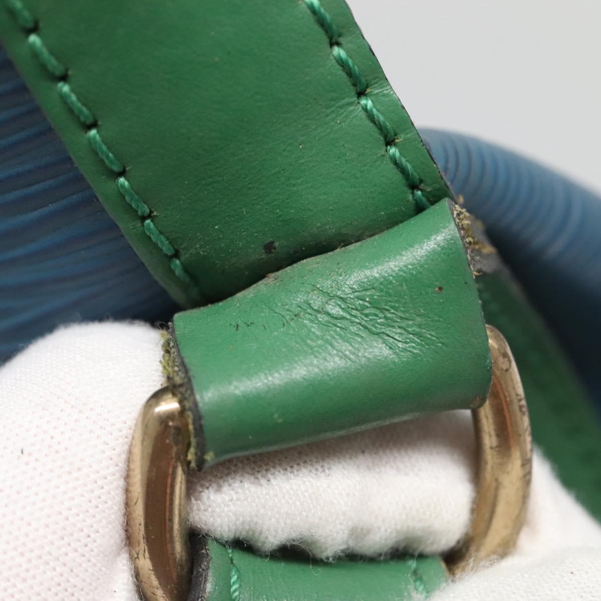 LOUIS VUITTON Epi Noe Shoulder Bag Bicolor Green Blue M44044 LV Auth 142257