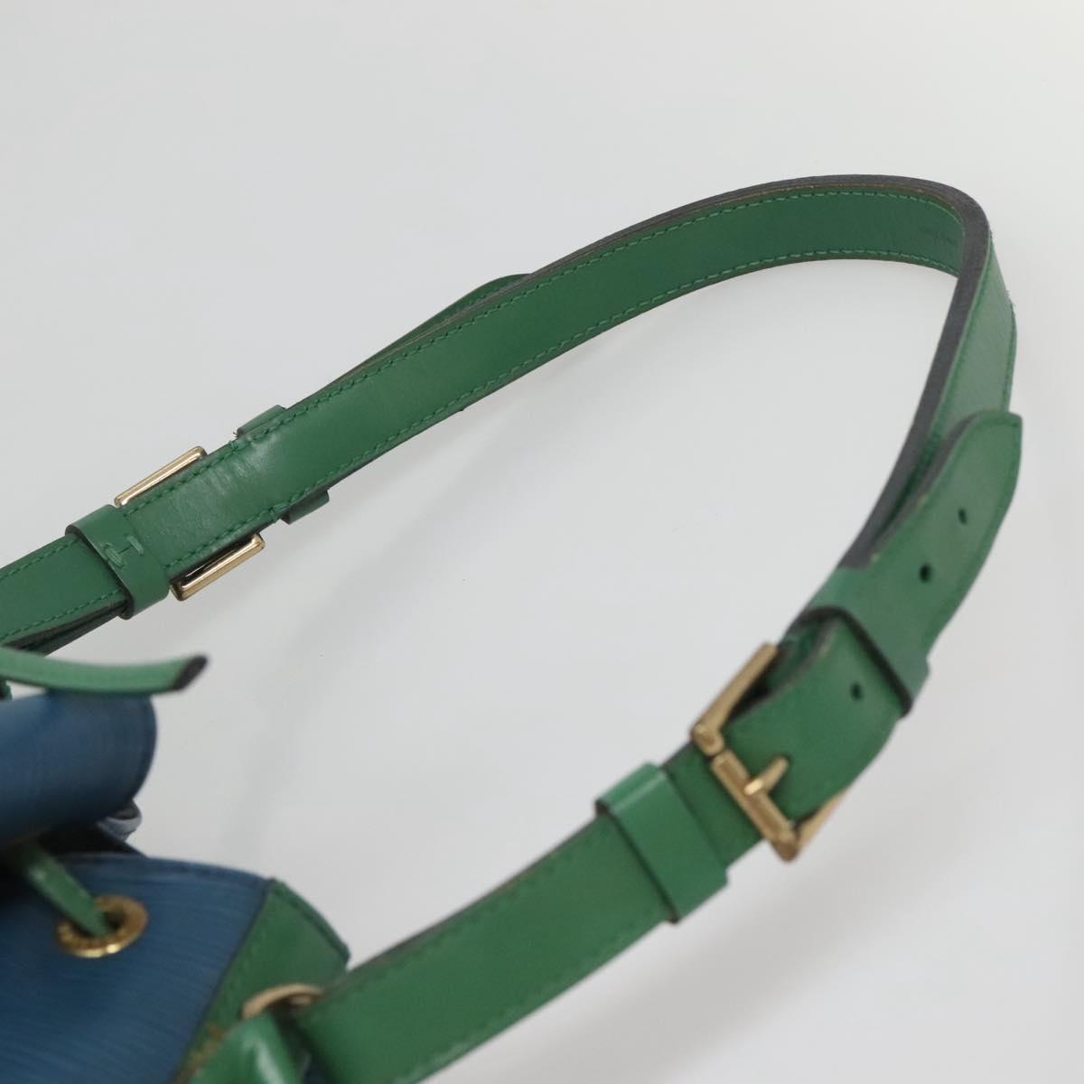 LOUIS VUITTON Epi Noe Shoulder Bag Bicolor Green Blue M44044 LV Auth 142257