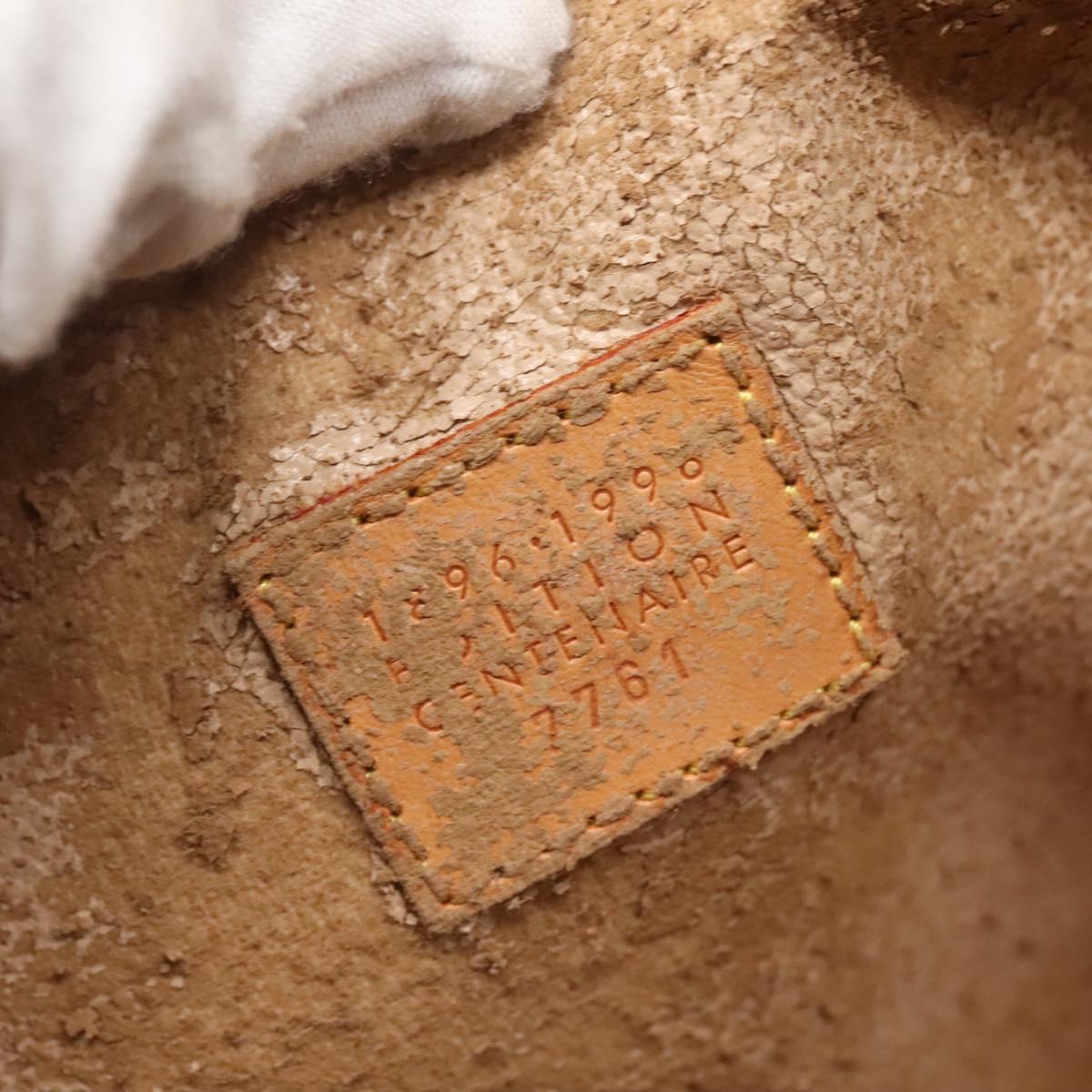 LOUIS VUITTON Damier Ebene Poche Toilette 26 Pouch N47543 LV Auth 142258