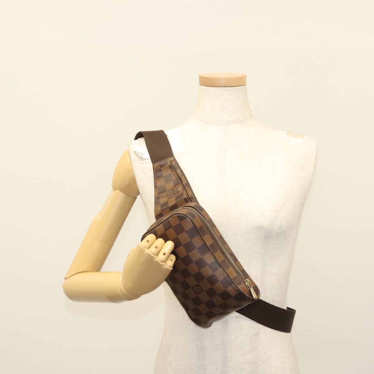 LOUIS VUITTON Damier Ebene Geronimos Shoulder Bag N51994 LV Auth 142270