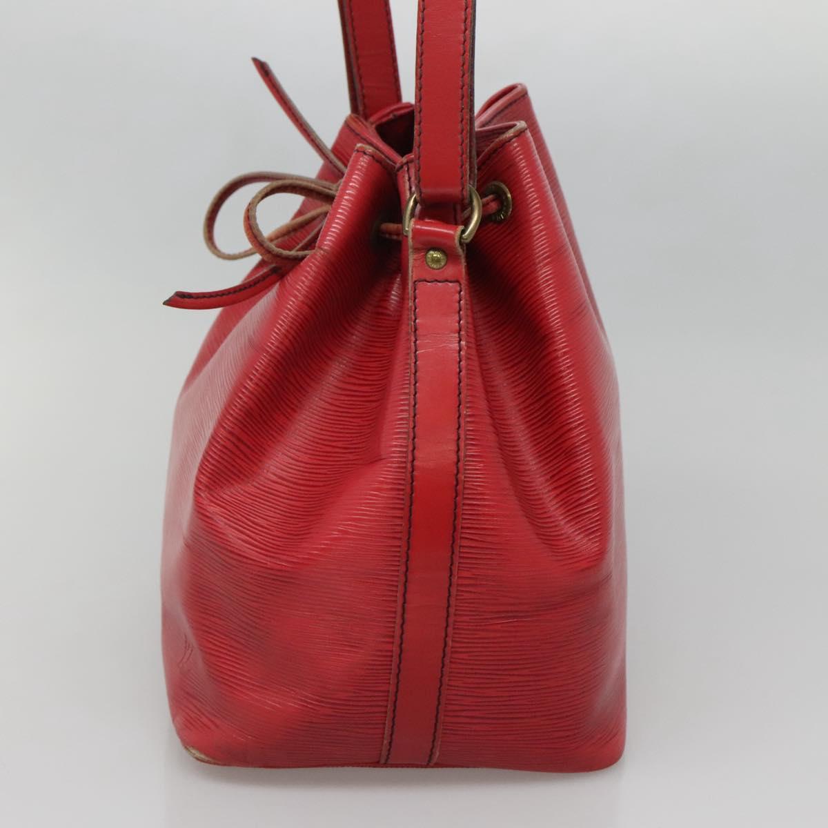 LOUIS VUITTON Epi Petit Noe Shoulder Bag Red M44107 LV Auth 142271