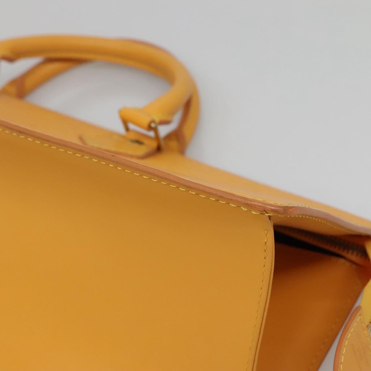 LOUIS VUITTON Epi Sac Triangle Hand Bag Yellow M52099 LV Auth 142272