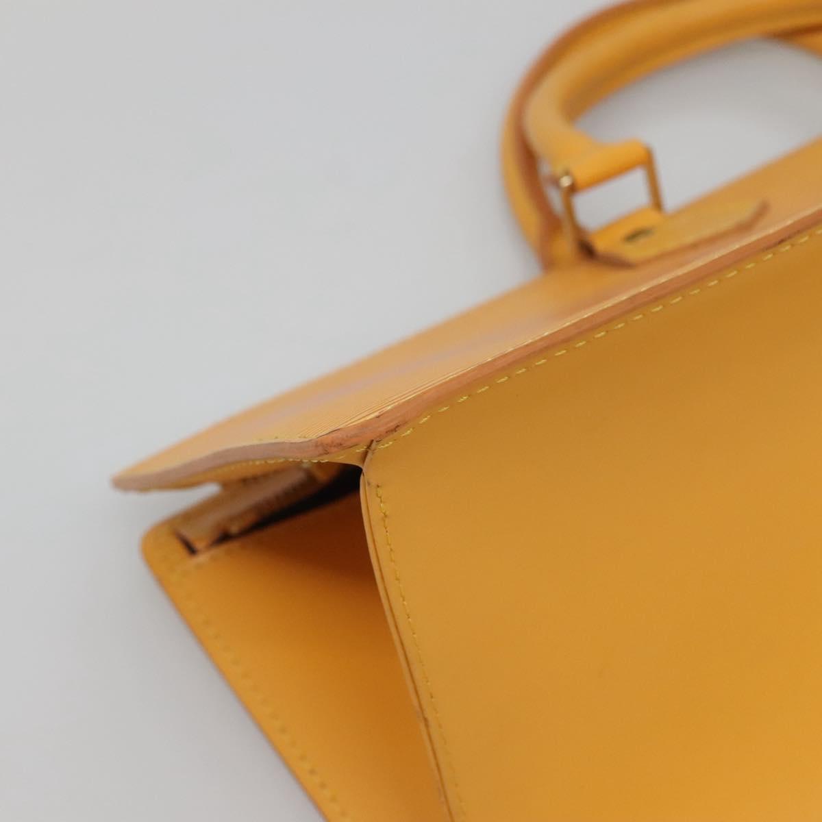 LOUIS VUITTON Epi Sac Triangle Hand Bag Yellow M52099 LV Auth 142272