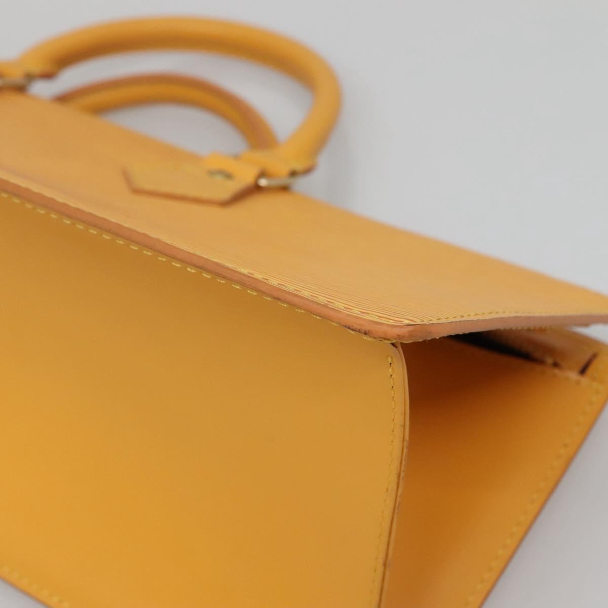 LOUIS VUITTON Epi Sac Triangle Hand Bag Yellow M52099 LV Auth 142272