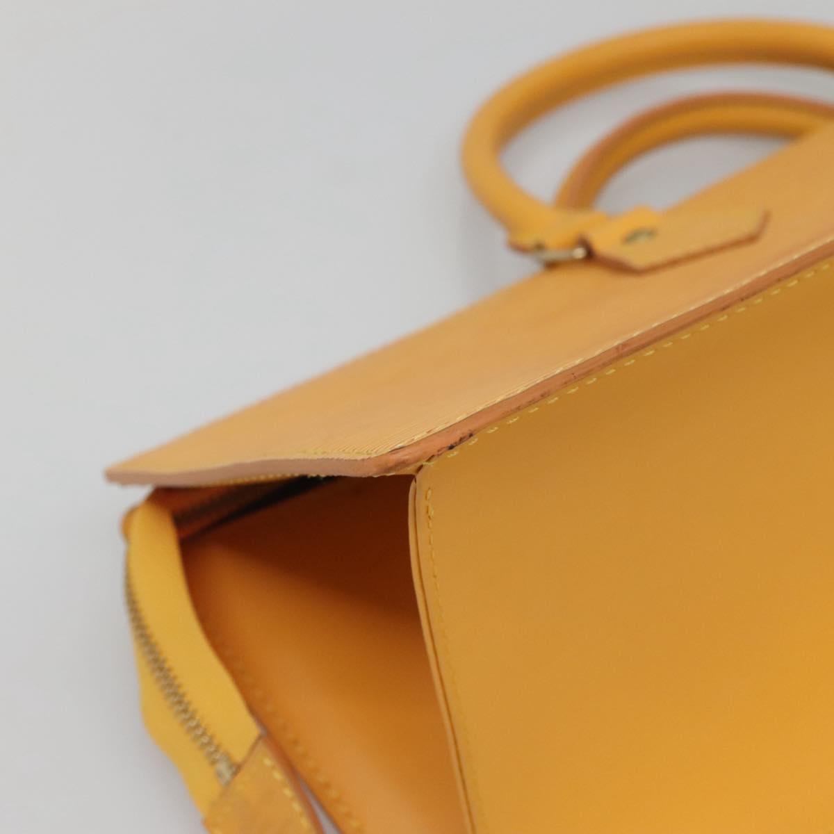 LOUIS VUITTON Epi Sac Triangle Hand Bag Yellow M52099 LV Auth 142272